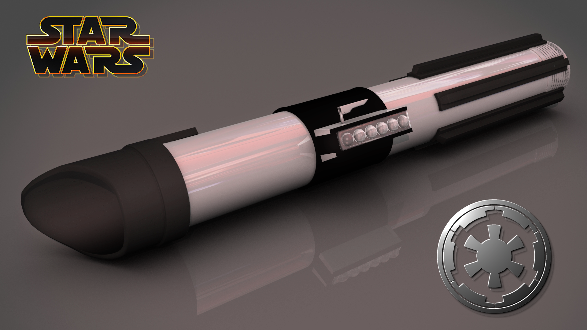 3D model of Darth Vader's lightsaber